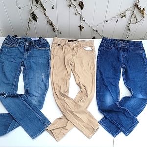 3 Jordache & Levis Girls Jeans bundle lot, Size 8 as pictured